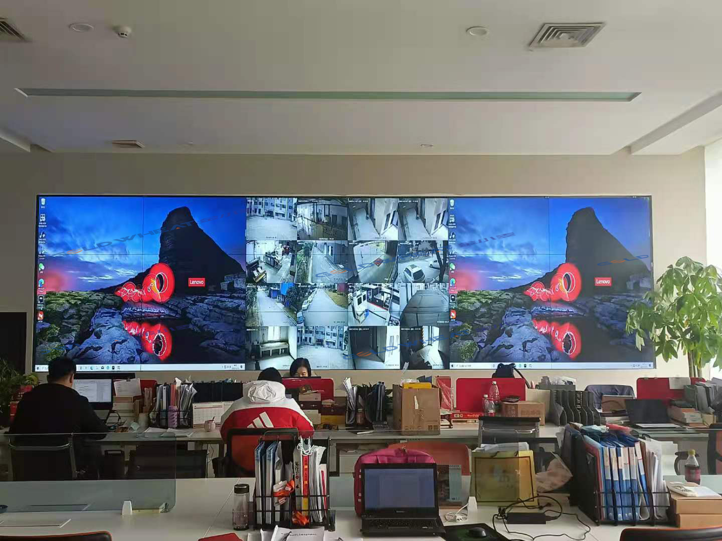 武漢某工廠55寸3x6